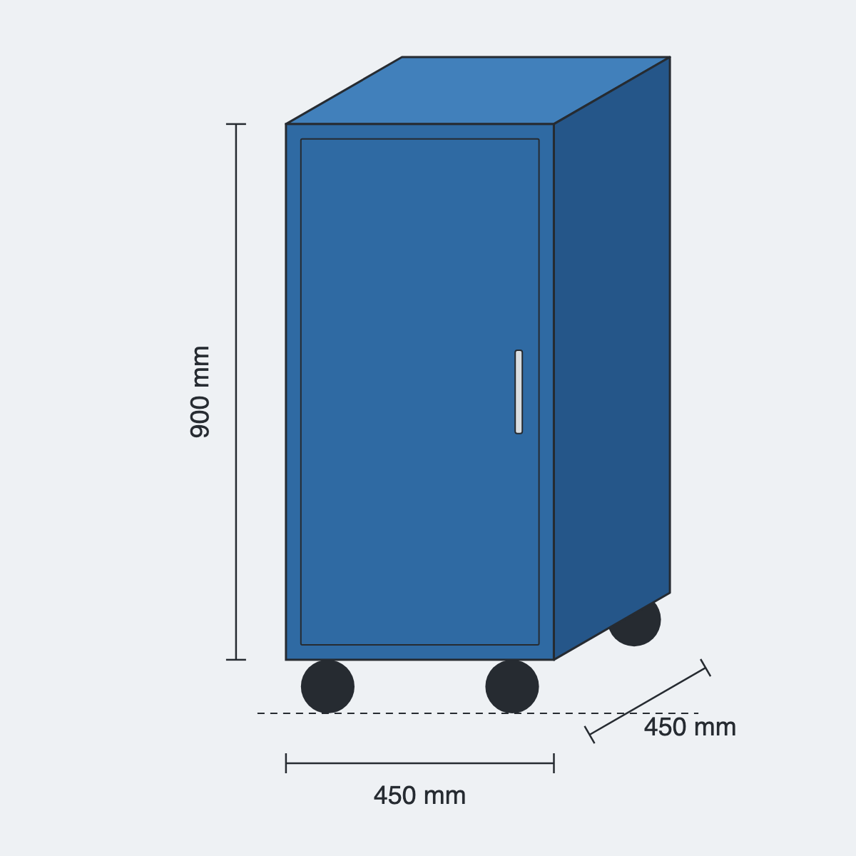 Compact Mobile Cabinet